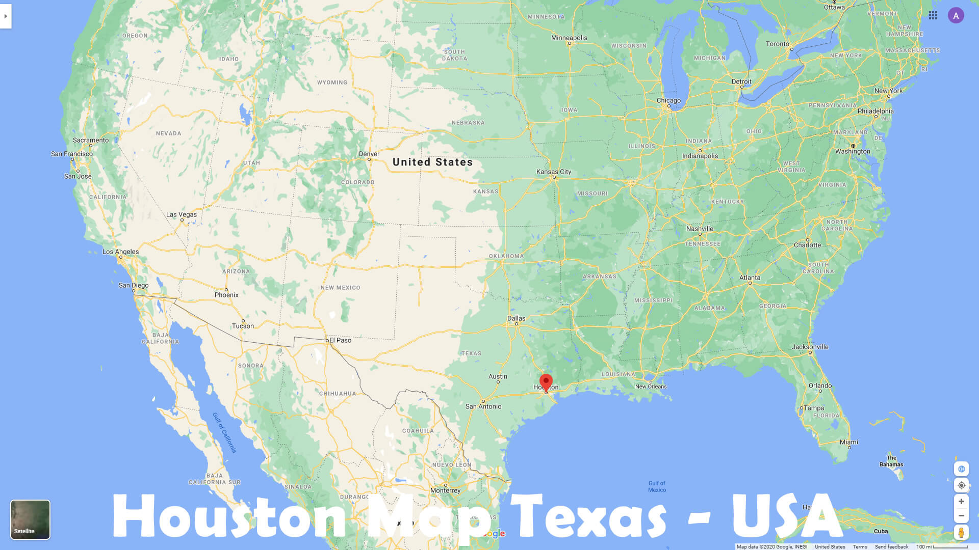 Houston Carte Texas   EUA